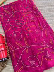 Khadi Cotton Kanthawork Saree