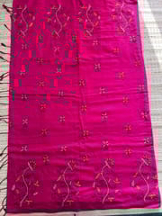 Khadi Cotton Kanthawork Saree