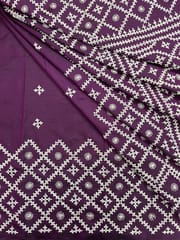 HONEYCOMB Kutchwork Saree