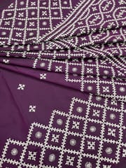 HONEYCOMB Kutchwork Saree