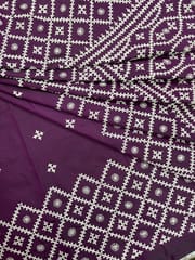 HONEYCOMB Kutchwork Saree