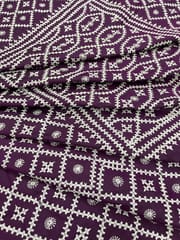 HONEYCOMB Kutchwork Saree