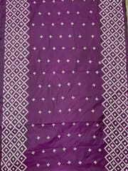 HONEYCOMB Kutchwork Saree