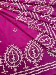 MORPANKH Kutchwork Saree