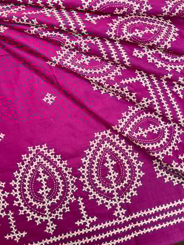 MORPANKH Kutchwork Saree