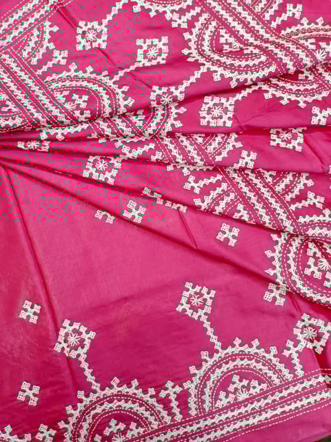 MAHAL Kutchwork Saree