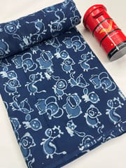 JUNGLE THEME Block Print Fabric