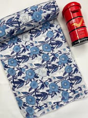 FLORAL Block Print Fabric
