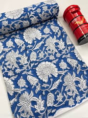 FLORAL Block Print Fabric