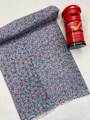 FLORAL Block Print Fabric