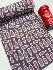 BOTTLES Block Print Fabric