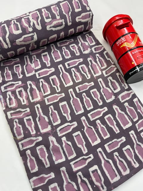 BOTTLES Block Print Fabric