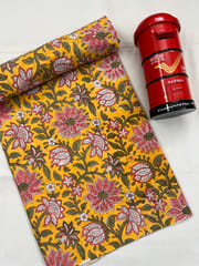 FLORAL Block Print Fabric