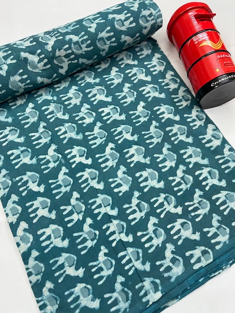 CAMEL Block Print Fabric