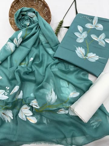 Hand Painted Dress Material