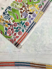 PARROT Kanthawork Saree