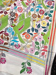 PARROT Kanthawork Saree