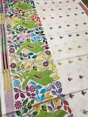 PARROT Kanthawork Saree