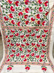 MANDHARA Tussar Silk Kanthawork Saree