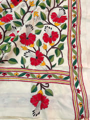 MANDHARA Tussar Silk Kanthawork Saree