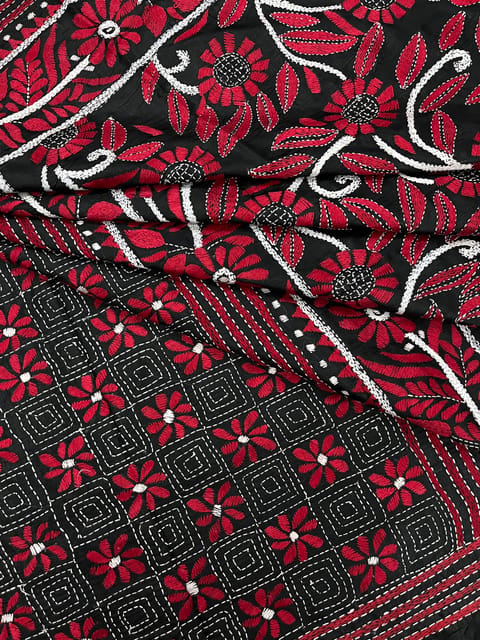 FLORAL Kanthawork Saree