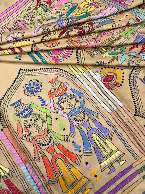 VILLAGE THEME Kanthawork Saree