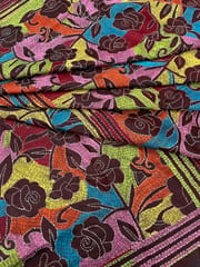 GULAABO Kanthawork Saree