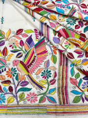 PARROT Kanthawork Saree