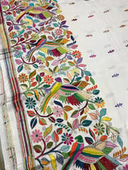 PARROT Kanthawork Saree