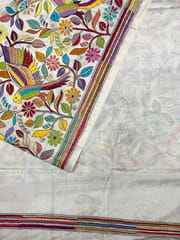 PARROT Kanthawork Saree