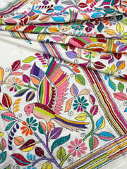 PARROT Kanthawork Saree
