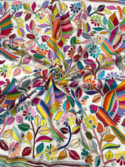 PARROT Kanthawork Saree