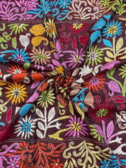 FLORAL Kanthawork Saree