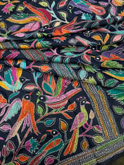 BIRD PARADISE Kanthawork Saree