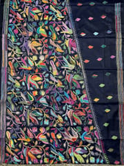 BIRD PARADISE Kanthawork Saree