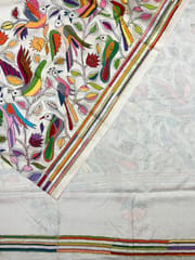 BIRD PARADISE Kanthawork Saree