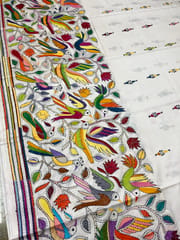 BIRD PARADISE Kanthawork Saree