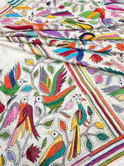 BIRD PARADISE Kanthawork Saree