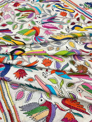 BIRD PARADISE Kanthawork Saree