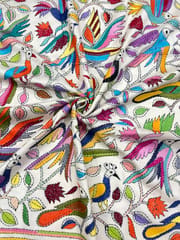BIRD PARADISE Kanthawork Saree