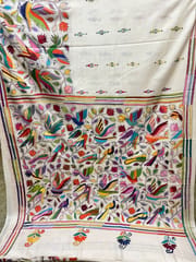 BIRD PARADISE Kanthawork Saree
