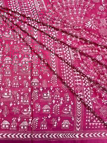 WARLI Kanthawork Saree