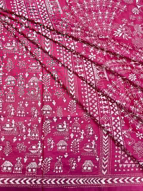 WARLI Kanthawork Saree