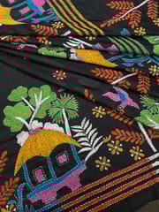 VILLAGE THEME Kanthawork Saree