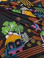 VILLAGE THEME Kanthawork Saree
