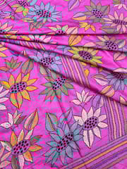 SUNFLOWER Kanthawork Saree