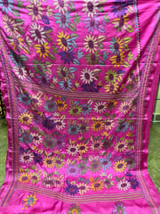 SUNFLOWER Kanthawork Saree