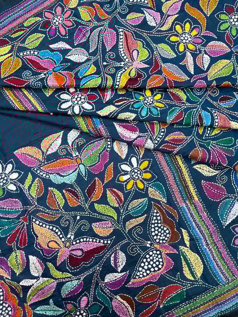 BUTTERFLY Kanthawork Saree