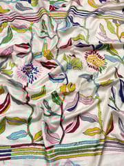 FLORAL Kanthawork Saree