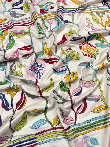 FLORAL Kanthawork Saree